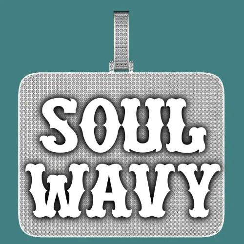 CUSTOM LETTER NECKLACE 3D BIG SQUARE sold by The GUU Shop