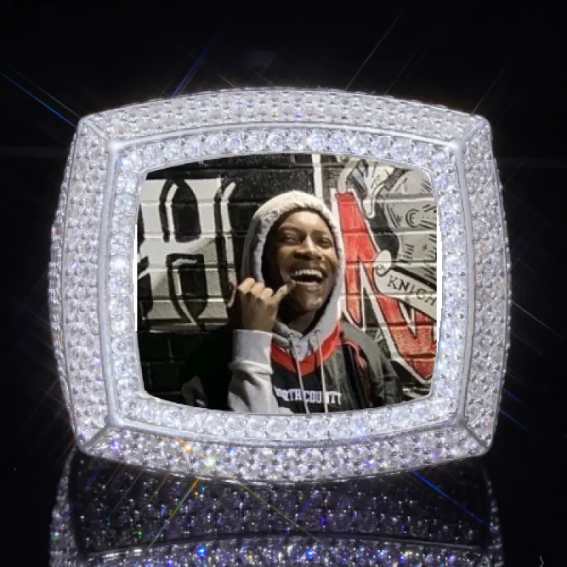 3D CUSTOM PICTURE ICED RING sold by The GUU Shop