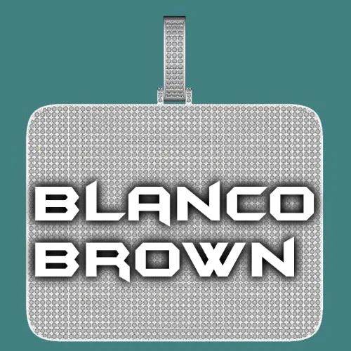 CUSTOM LETTER NECKLACE 3D BIG SQUARE sold by The GUU Shop