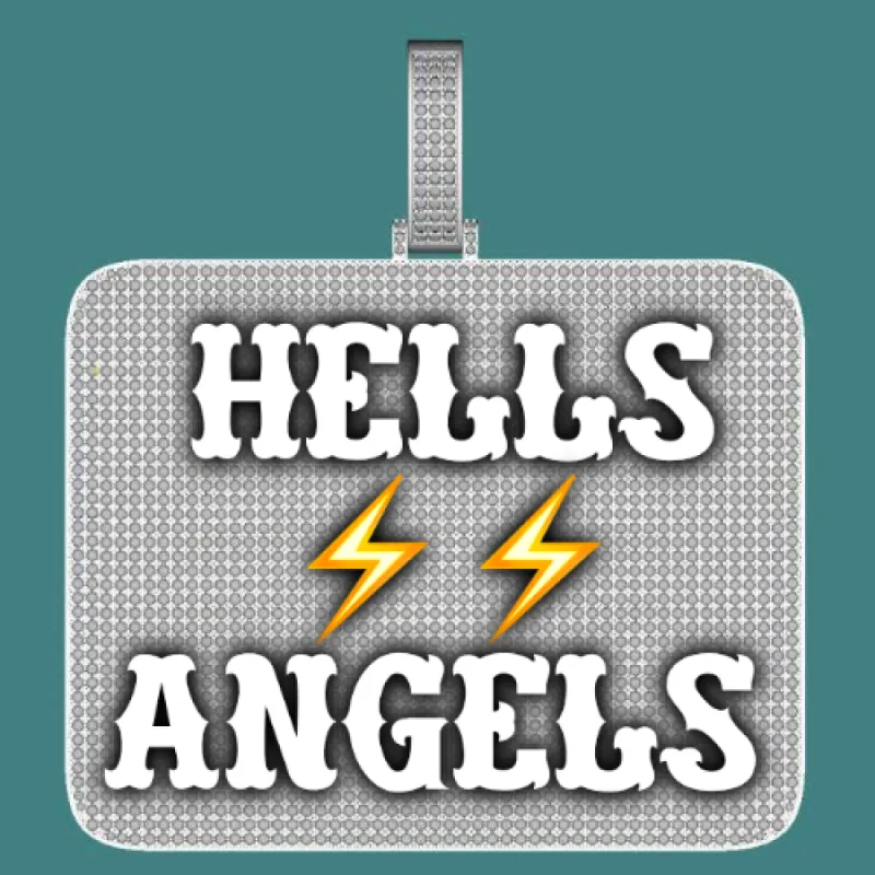 CUSTOM LETTER NECKLACE 3D BIG SQUARE sold by The GUU Shop