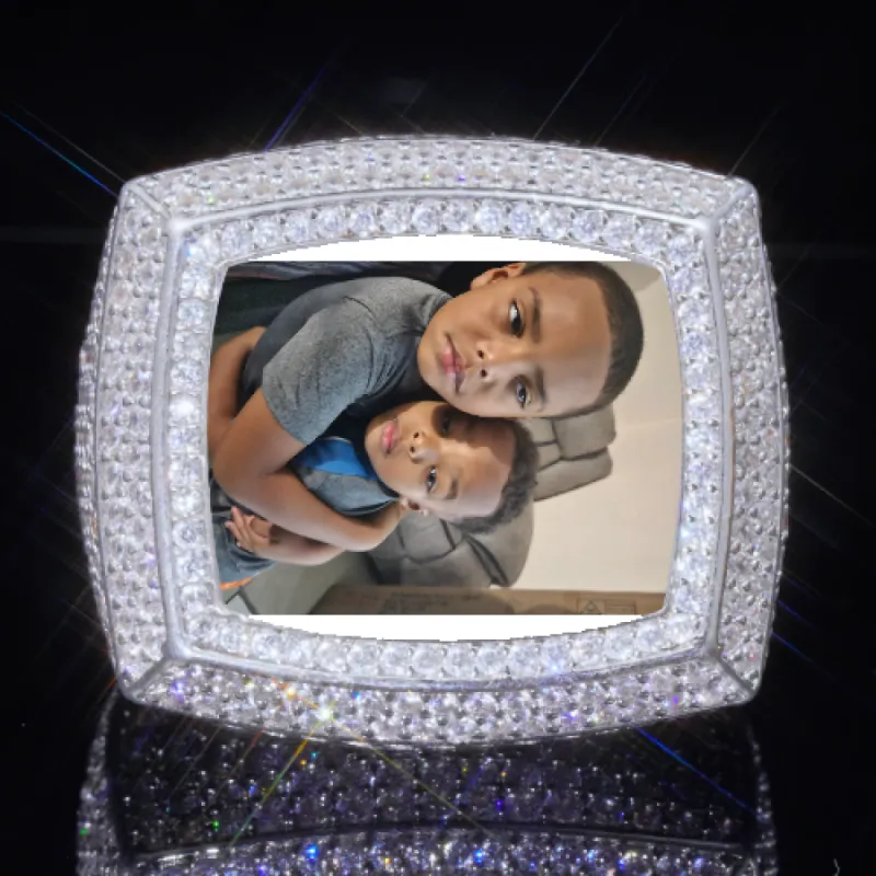 3D CUSTOM PICTURE ICED RING sold by The GUU Shop