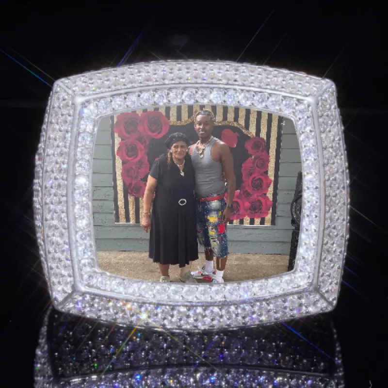 3D CUSTOM PICTURE ICED RING sold by The GUU Shop