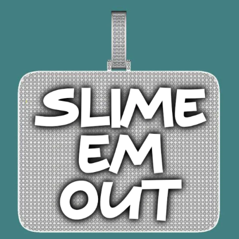 CUSTOM LETTER NECKLACE 3D BIG SQUARE sold by The GUU Shop