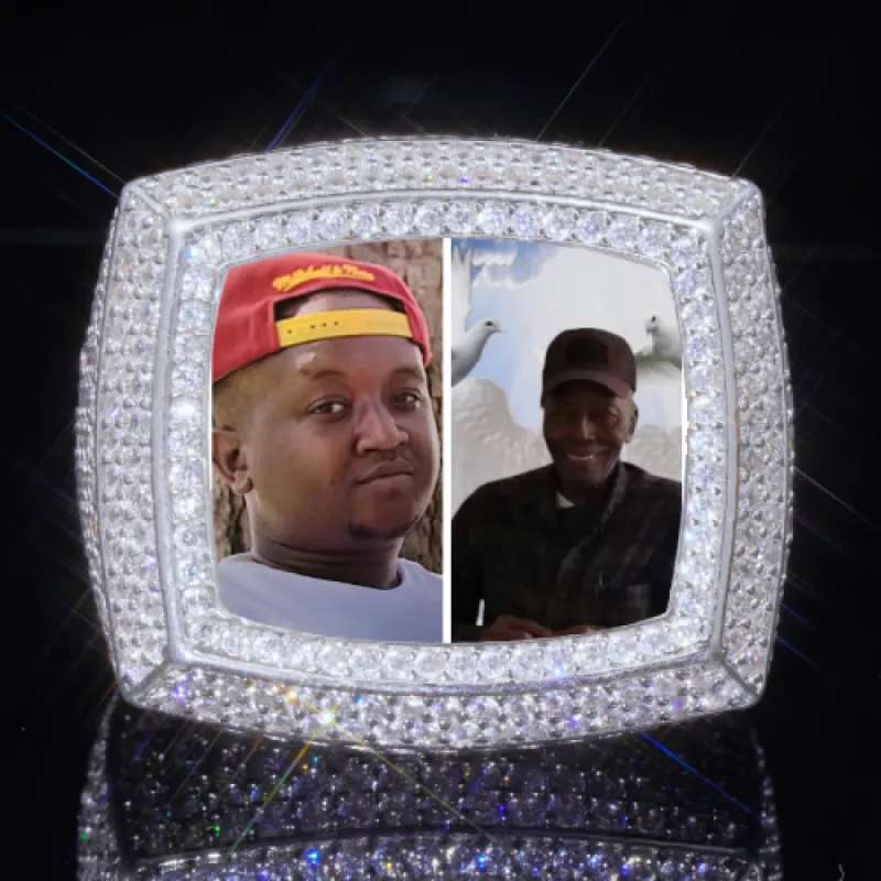 3D CUSTOM PICTURE ICED RING sold by The GUU Shop