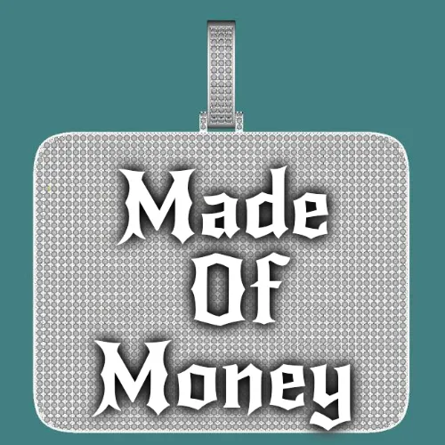 CUSTOM LETTER NECKLACE 3D BIG SQUARE sold by The GUU Shop