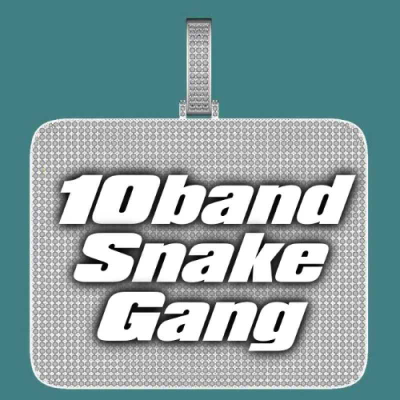 CUSTOM LETTER NECKLACE 3D BIG SQUARE sold by The GUU Shop