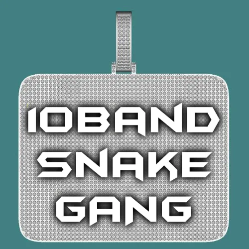 CUSTOM LETTER NECKLACE 3D BIG SQUARE sold by The GUU Shop