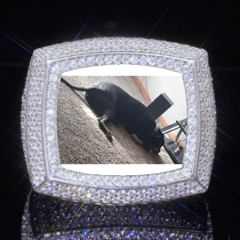 3D CUSTOM PICTURE ICED RING sold by The GUU Shop