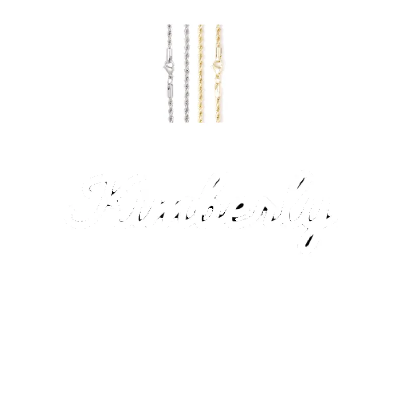 Script Custom Letter Necklace sold by The GUU Shop