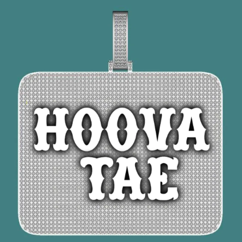 CUSTOM LETTER NECKLACE 3D BIG SQUARE sold by The GUU Shop