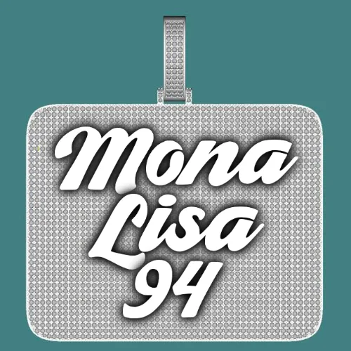 CUSTOM LETTER NECKLACE 3D BIG SQUARE sold by The GUU Shop