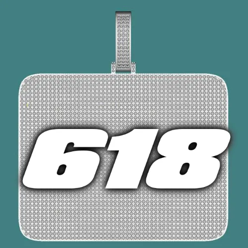 CUSTOM LETTER NECKLACE 3D BIG SQUARE sold by The GUU Shop