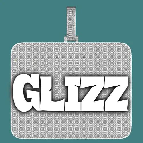 CUSTOM LETTER NECKLACE 3D BIG SQUARE sold by The GUU Shop