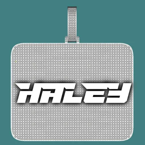 CUSTOM LETTER NECKLACE 3D BIG SQUARE sold by The GUU Shop