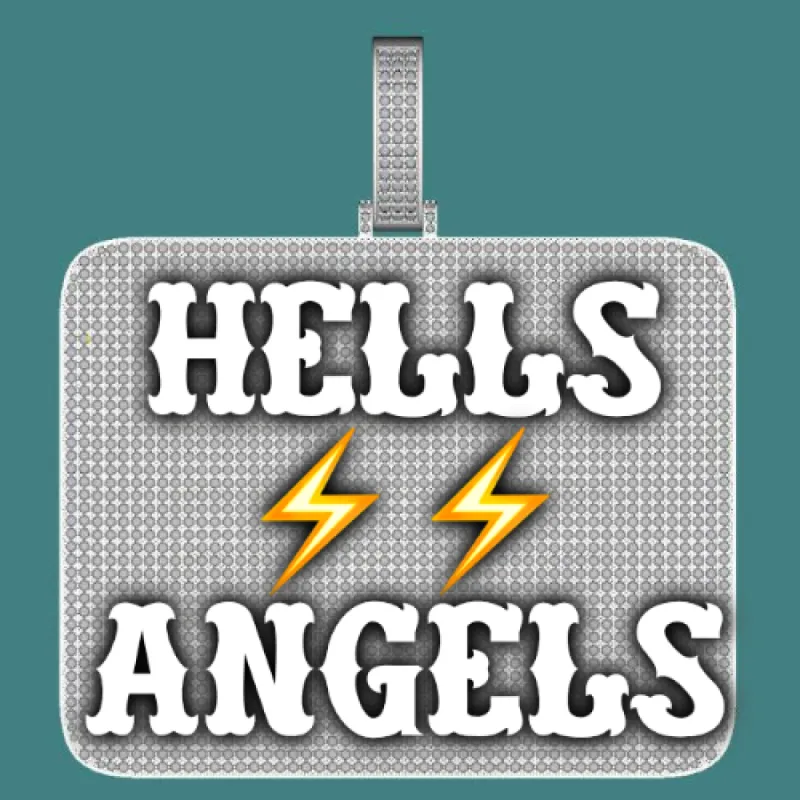 CUSTOM LETTER NECKLACE 3D BIG SQUARE sold by The GUU Shop