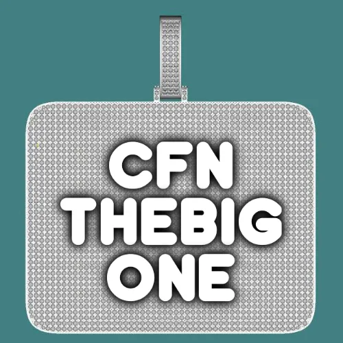 CUSTOM LETTER NECKLACE 3D BIG SQUARE sold by The GUU Shop