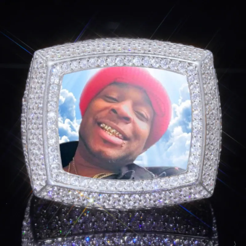 3D CUSTOM PICTURE ICED RING sold by The GUU Shop