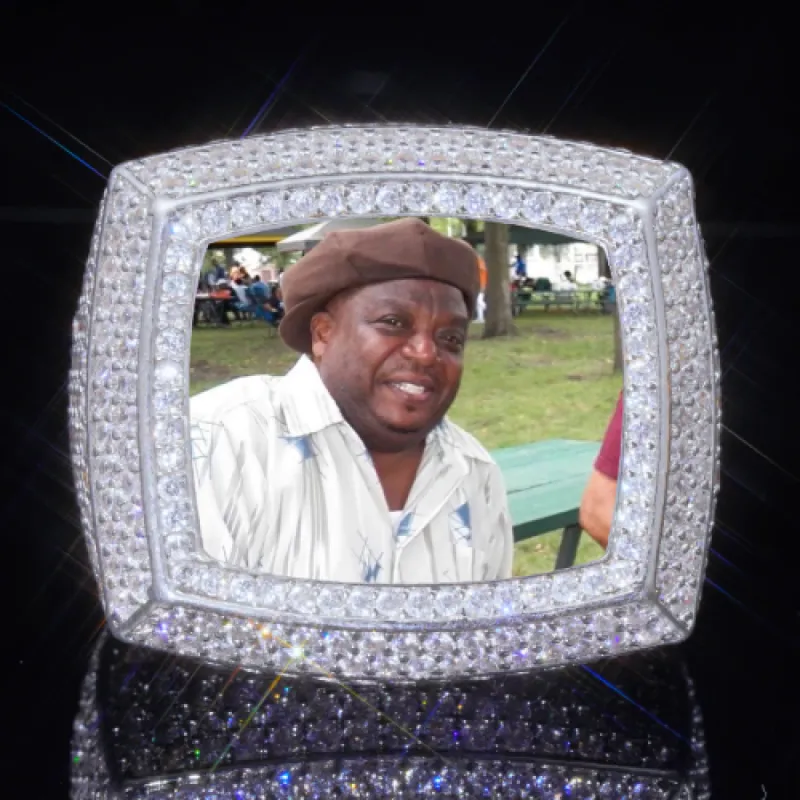 3D CUSTOM PICTURE ICED RING sold by The GUU Shop