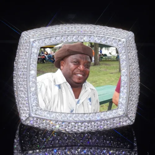 3D CUSTOM PICTURE ICED RING sold by The GUU Shop