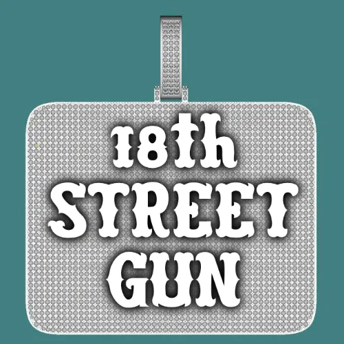 CUSTOM LETTER NECKLACE 3D BIG SQUARE sold by The GUU Shop