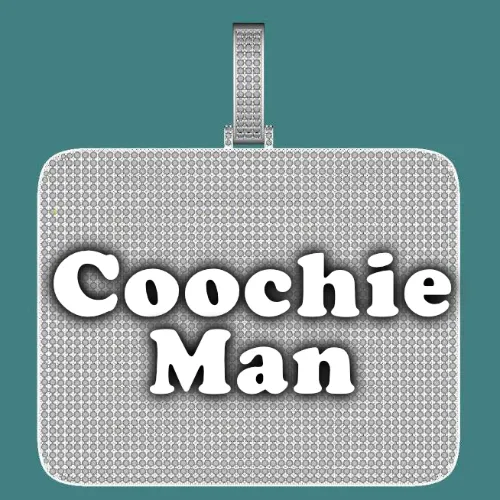 CUSTOM LETTER NECKLACE 3D BIG SQUARE sold by The GUU Shop