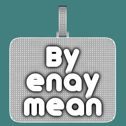 CUSTOM LETTER NECKLACE 3D BIG SQUARE sold by The GUU Shop