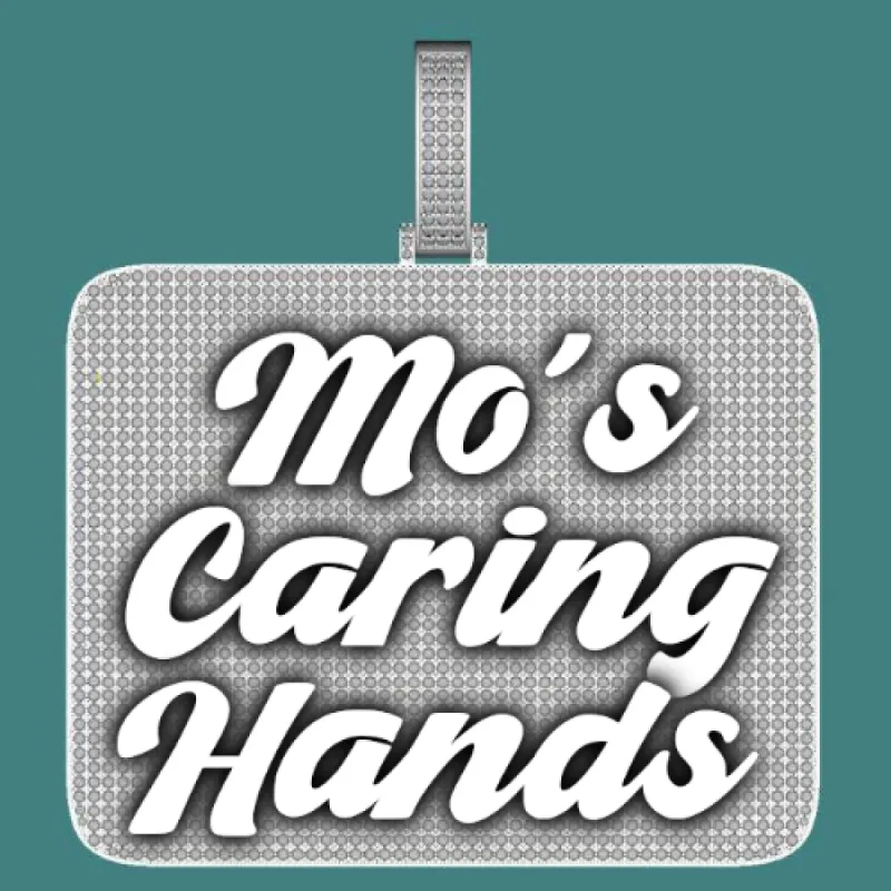 CUSTOM LETTER NECKLACE 3D BIG SQUARE sold by The GUU Shop