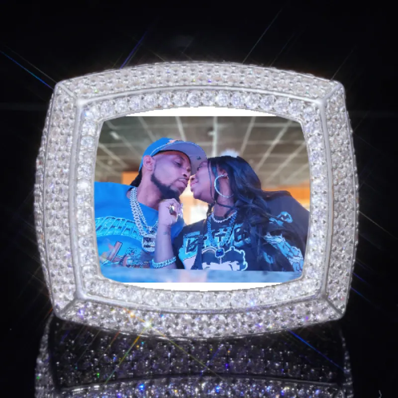 3D CUSTOM PICTURE ICED RING sold by The GUU Shop