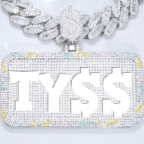 CUSTOM LETTER NECKLACE 3D COLORFUL SQUARE sold by The GUU Shop