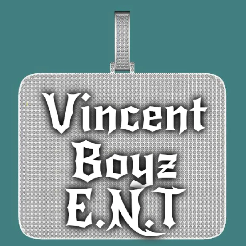 CUSTOM LETTER NECKLACE 3D BIG SQUARE sold by The GUU Shop