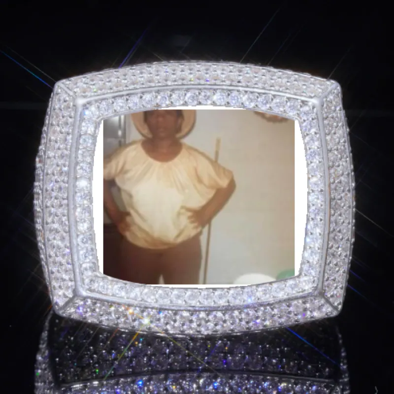 3D CUSTOM PICTURE ICED RING sold by The GUU Shop