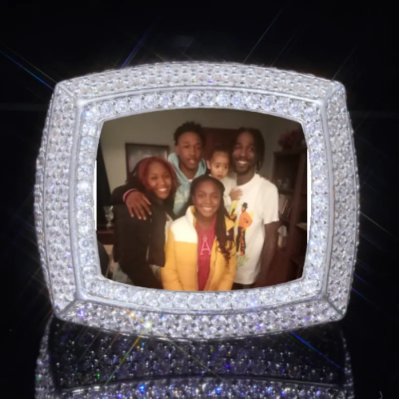 3D CUSTOM PICTURE ICED RING sold by The GUU Shop