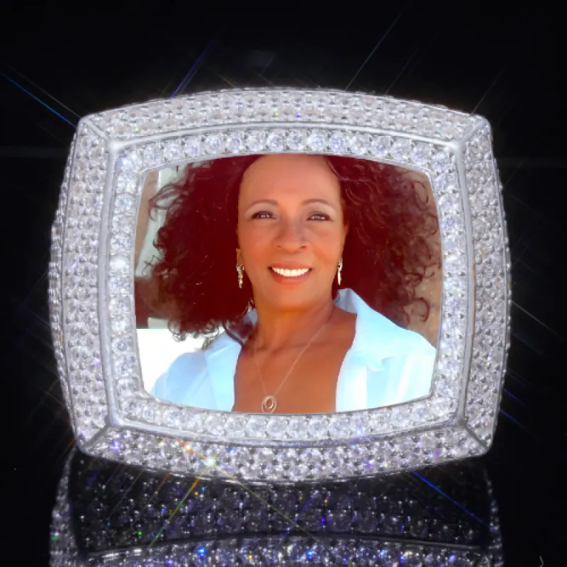 3D CUSTOM PICTURE ICED RING sold by The GUU Shop