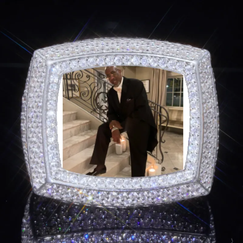 3D CUSTOM PICTURE ICED RING sold by The GUU Shop