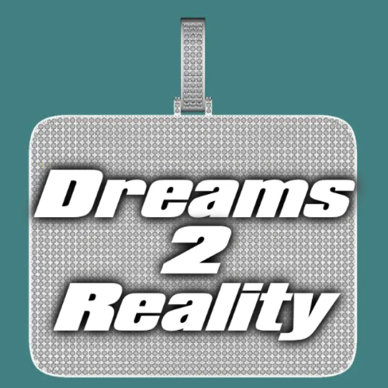 CUSTOM LETTER NECKLACE 3D BIG SQUARE sold by The GUU Shop