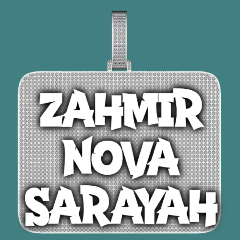 CUSTOM LETTER NECKLACE 3D BIG SQUARE sold by The GUU Shop