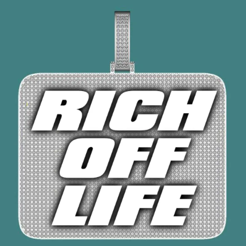 CUSTOM LETTER NECKLACE 3D BIG SQUARE sold by The GUU Shop