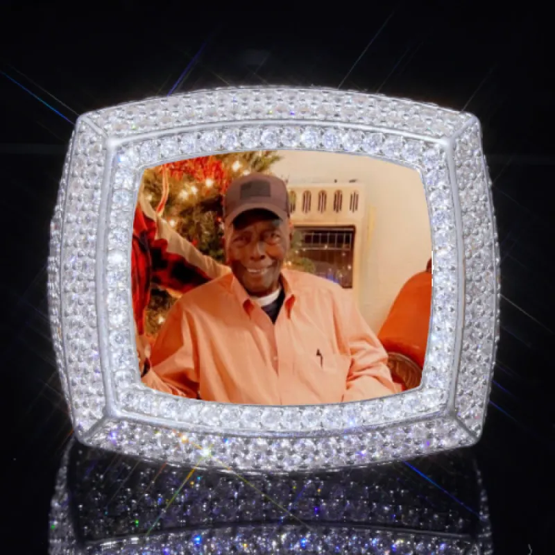 3D CUSTOM PICTURE ICED RING sold by The GUU Shop