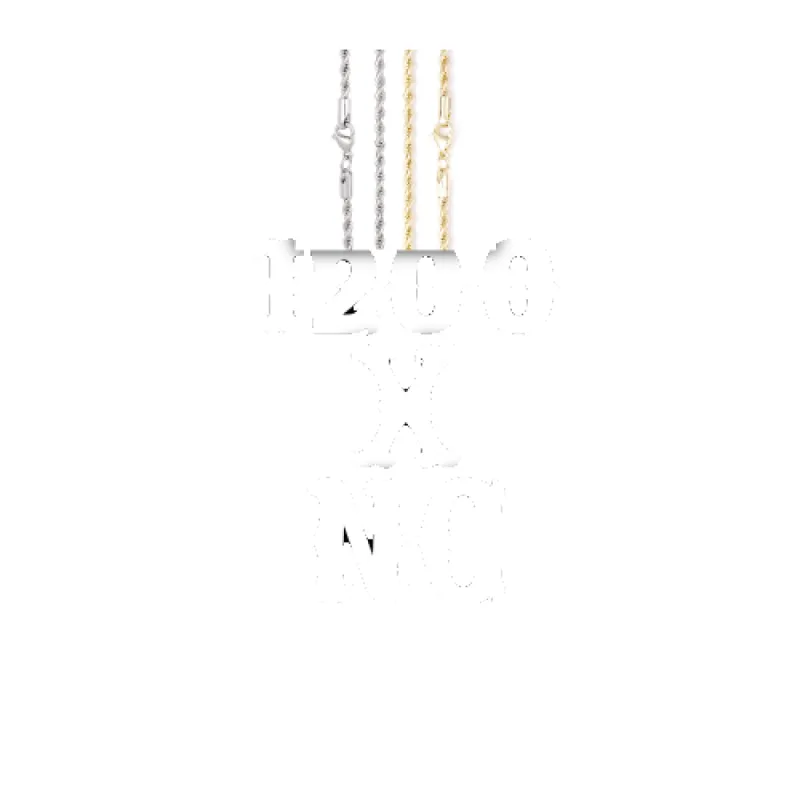 Custom Letters Freibeuter Font Necklace sold by The GUU Shop