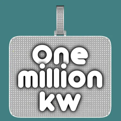 CUSTOM LETTER NECKLACE 3D BIG SQUARE sold by The GUU Shop