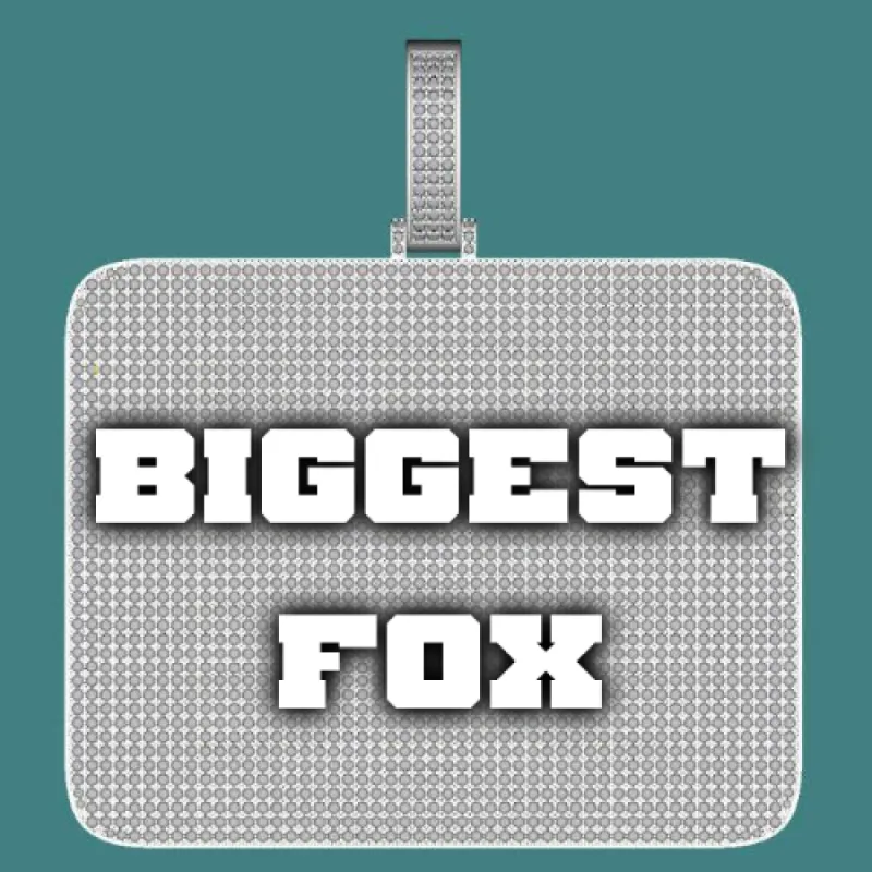 CUSTOM LETTER NECKLACE 3D BIG SQUARE sold by The GUU Shop