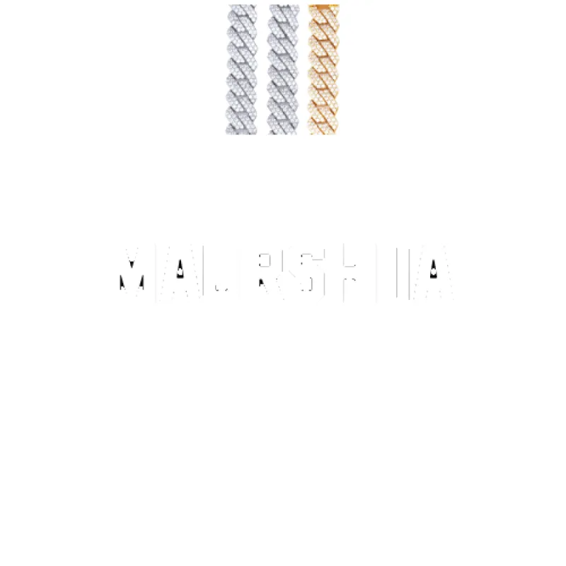 Custom Letters Baguette Two Layer Necklace made by The GUU Shop