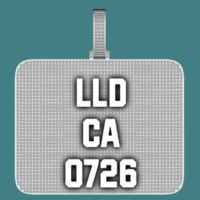 CUSTOM LETTER NECKLACE 3D BIG SQUARE sold by The GUU Shop