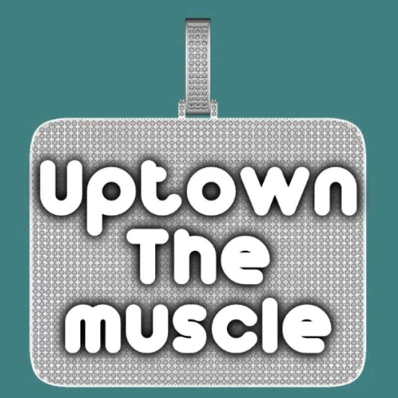 CUSTOM LETTER NECKLACE 3D BIG SQUARE sold by The GUU Shop