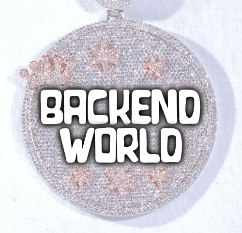 CUSTOM LETTER NECKLACE 3D BIG CROWN DISC sold by The GUU Shop