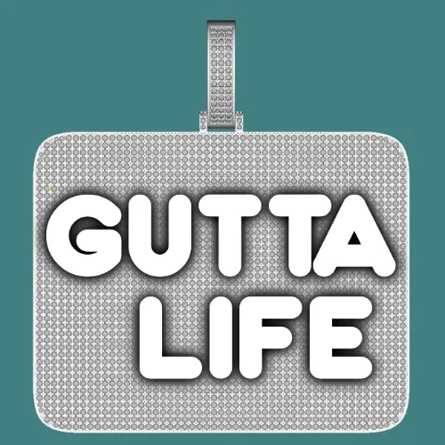 CUSTOM LETTER NECKLACE 3D BIG SQUARE sold by The GUU Shop