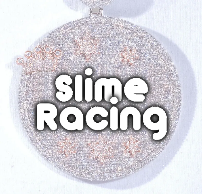 CUSTOM LETTER NECKLACE 3D BIG CROWN DISC sold by The GUU Shop