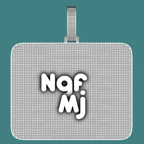 CUSTOM LETTER NECKLACE 3D BIG SQUARE sold by The GUU Shop