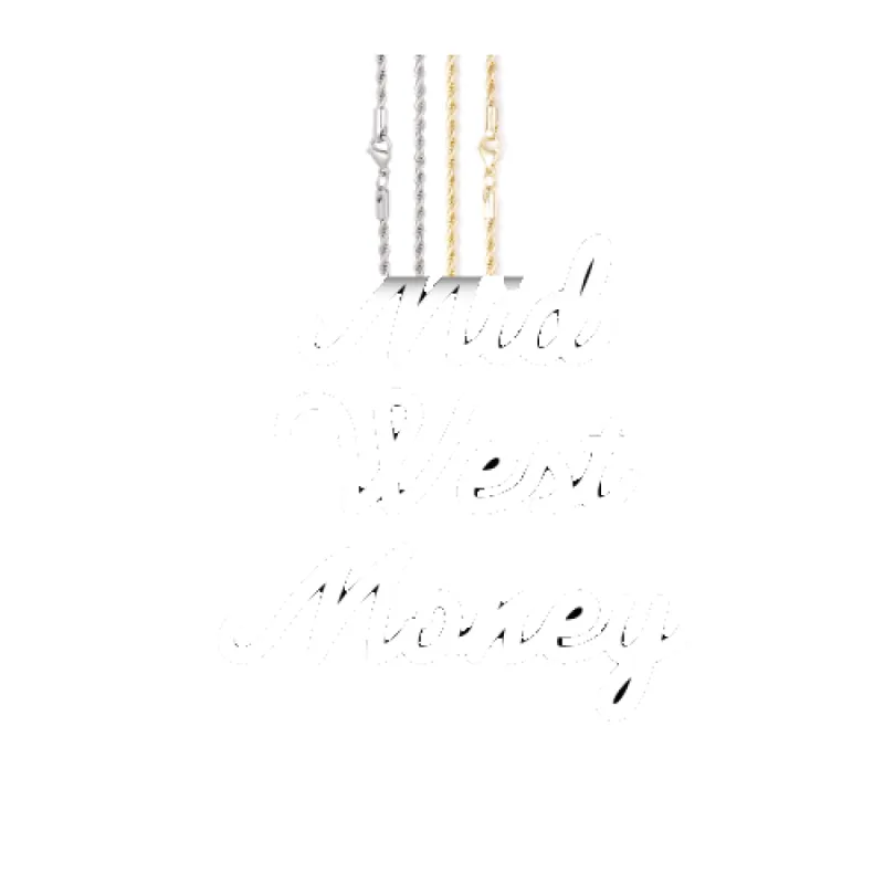 Script Custom Letter Necklace sold by The GUU Shop