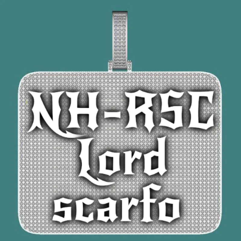 CUSTOM LETTER NECKLACE 3D BIG SQUARE sold by The GUU Shop